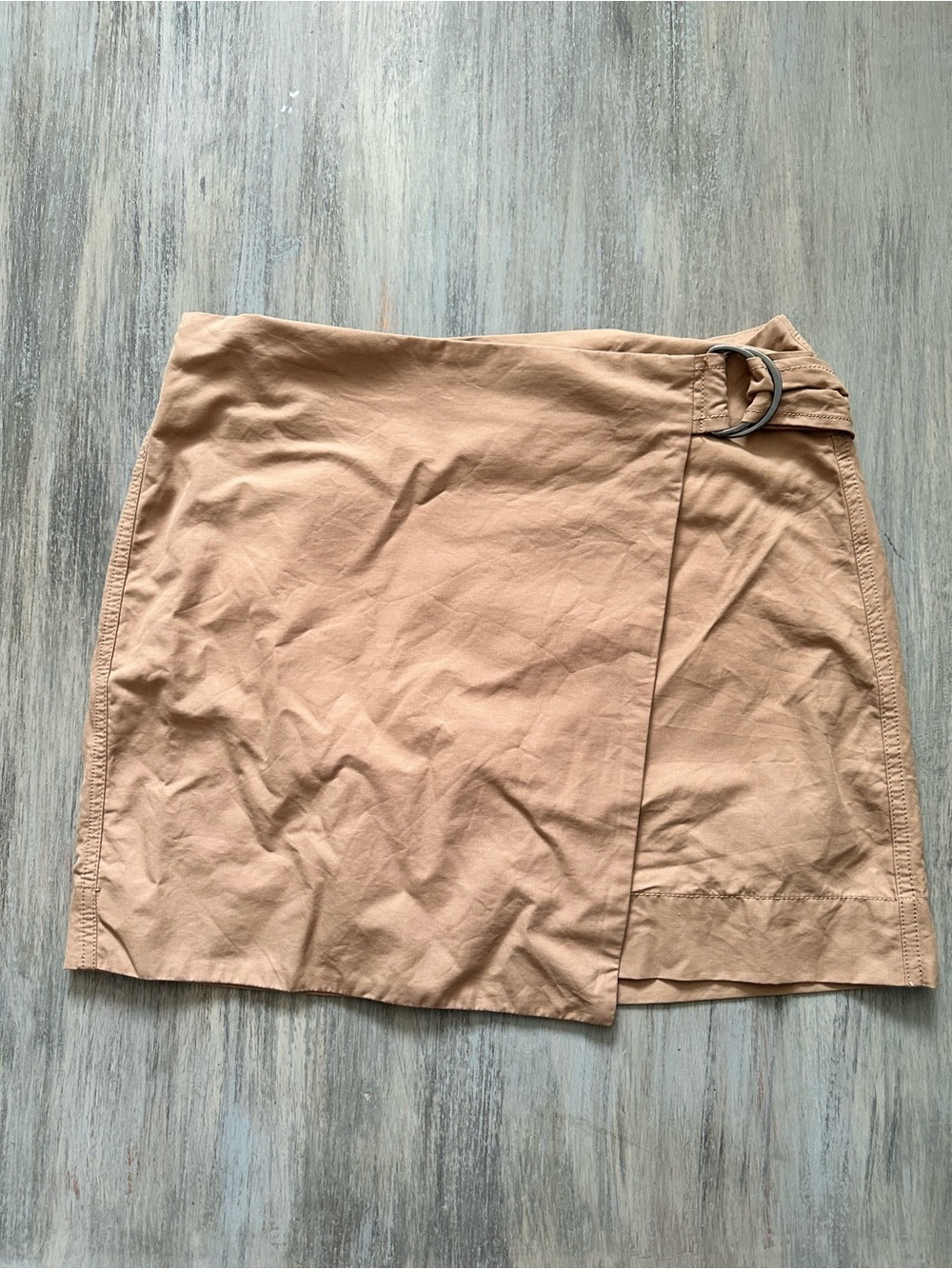 Calvin Klein Jeans Women’s Wrap Mini Skirt with Side Ring - Picture 2 of 8